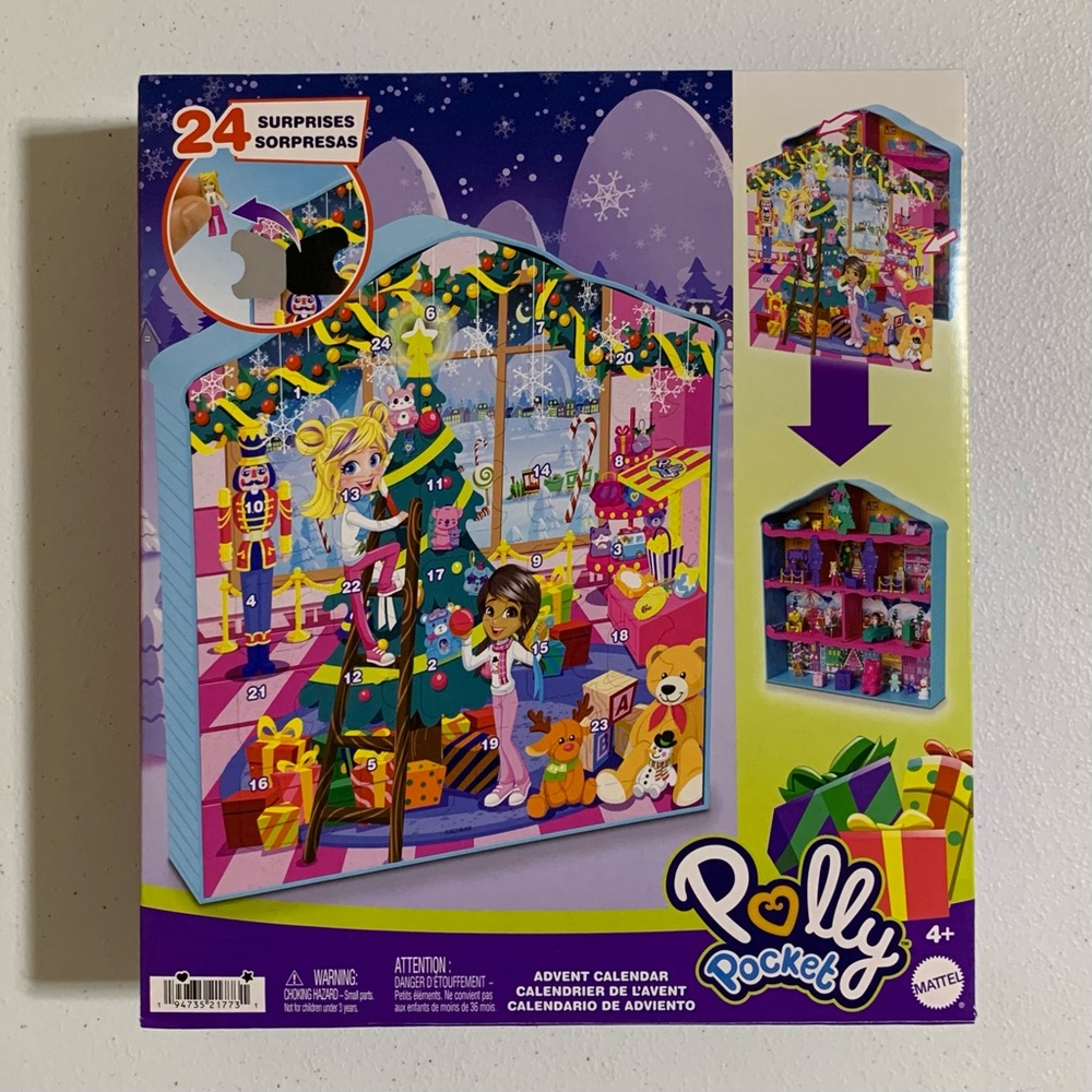 Polly Pocket Dolls and Playset Advent Calendar-New